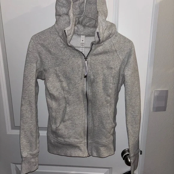 Gray Lulu Lemon Zip-Up Hoodie - Picture 1 of 2